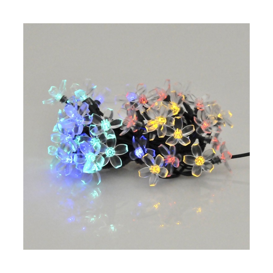 Guirlande solaire FLEUR LED 50xLED/1,2V IP44