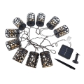 Guirlande solaire LED 10xE12/3,65m 600 mAh IP44 blanc chaud