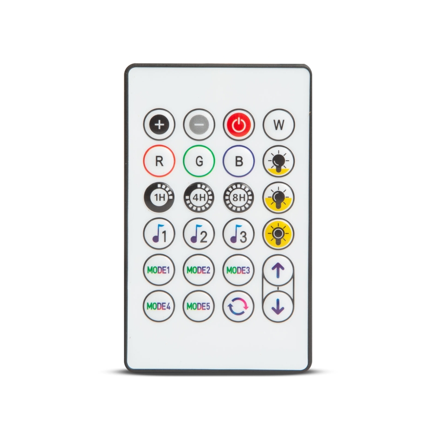 Guirlande solaire LED RGBIC à intensité variable 15xLED/1,3W/3,7/5V 2200 mAh 8 m IP65 noire + télécommande