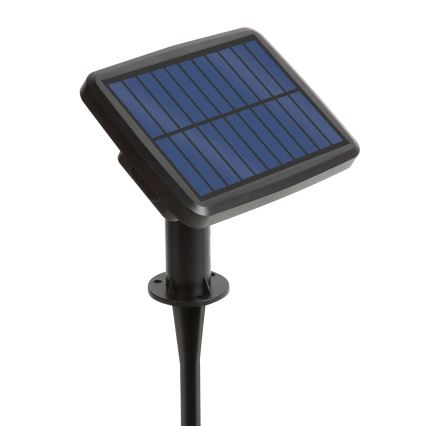 LED RGBIC dimmable guirlande solaire 15xLED/1,3W/3,7V 2200 mAh 8 m IP65 noire + télécommande
