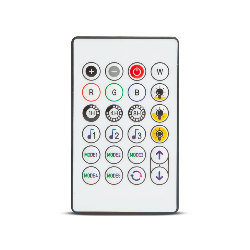 LED RGBIC dimmable guirlande solaire 15xLED/1,3W/3,7V 2200 mAh 8 m IP65 noire + télécommande