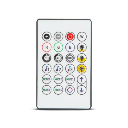 Guirlande solaire LED RGBIC à intensité variable 30xLED/1,3W/3,7/5V 2200 mAh 14,37 m IP65 noir + télécommande