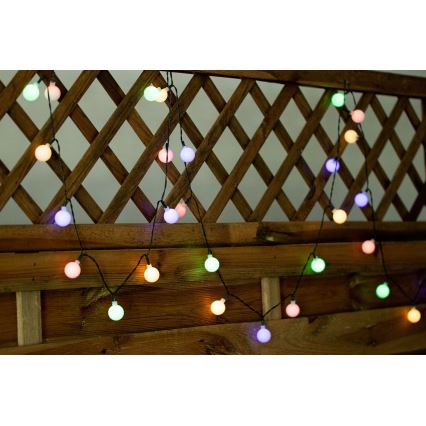 Guirlande solaire LED RVB PARTY 30xLED/1,2V 3,9 m IP44