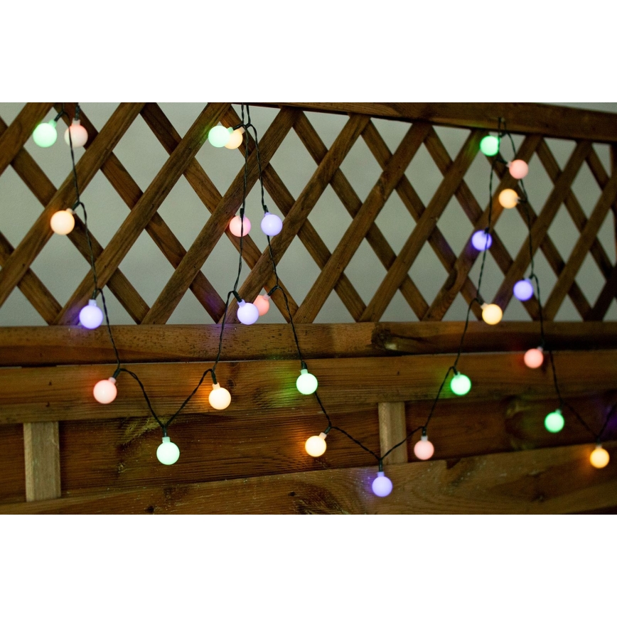 Guirlande solaire LED RVB PARTY 30xLED/1,2V 3,9 m IP44