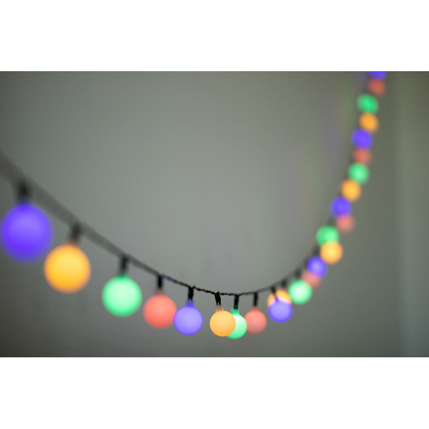 Guirlande solaire LED RVB PARTY 30xLED/1,2V 3,9 m IP44
