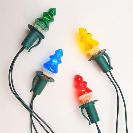 Guirlande lumineuse TREE 12xE10 10,7m multicolore, Fabriquée en République tchèque