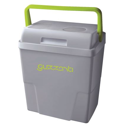 Guzzanti GZ 22B - Glacière portable pour voiture 22 l 58W/12V/230V gris/vert