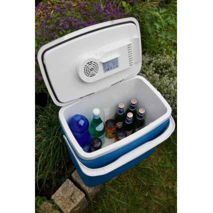Guzzanti GZ 30BW - Glacière électrique portable pour voiture 29 l 65W/12V/230V bleue