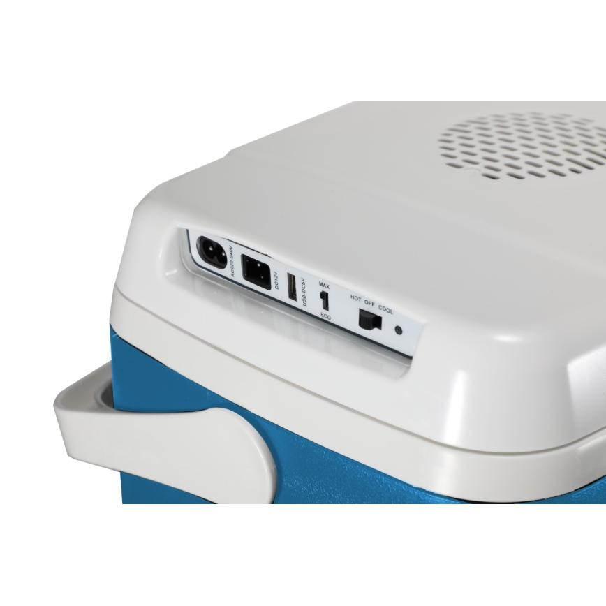 Guzzanti GZ 30BW - Glacière électrique portable pour voiture 29 l 65W/12V/230V bleue