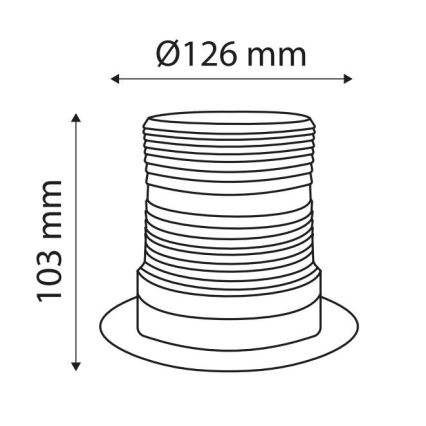 Gyrophare magnétique LIGHT LED SMD 5730/12-24V