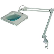 Hadex - Lampe de table LED avec une loupe et une pince LED/5W/230V
