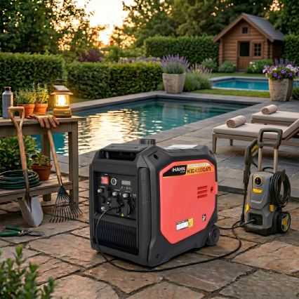 Hahn & Sohn 20062 - Groupe électrogène essence/GPL H IG 4200 G ATS 4200/3800W