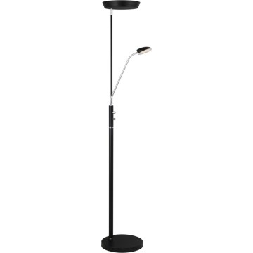 Halo Design 716067 - lampadaire LED à intensité variable VEGAS LED/20W/230V + LED/5W noir/chrome brillant