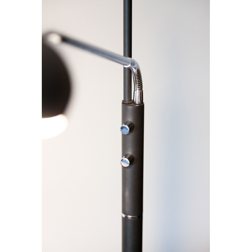 Halo Design 716067 - lampadaire LED à intensité variable VEGAS LED/20W/230V + LED/5W noir/chrome brillant
