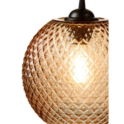 Halo Design 718368 - Suspension sur câble NOBB 1xE27/40W/230V marron fumé