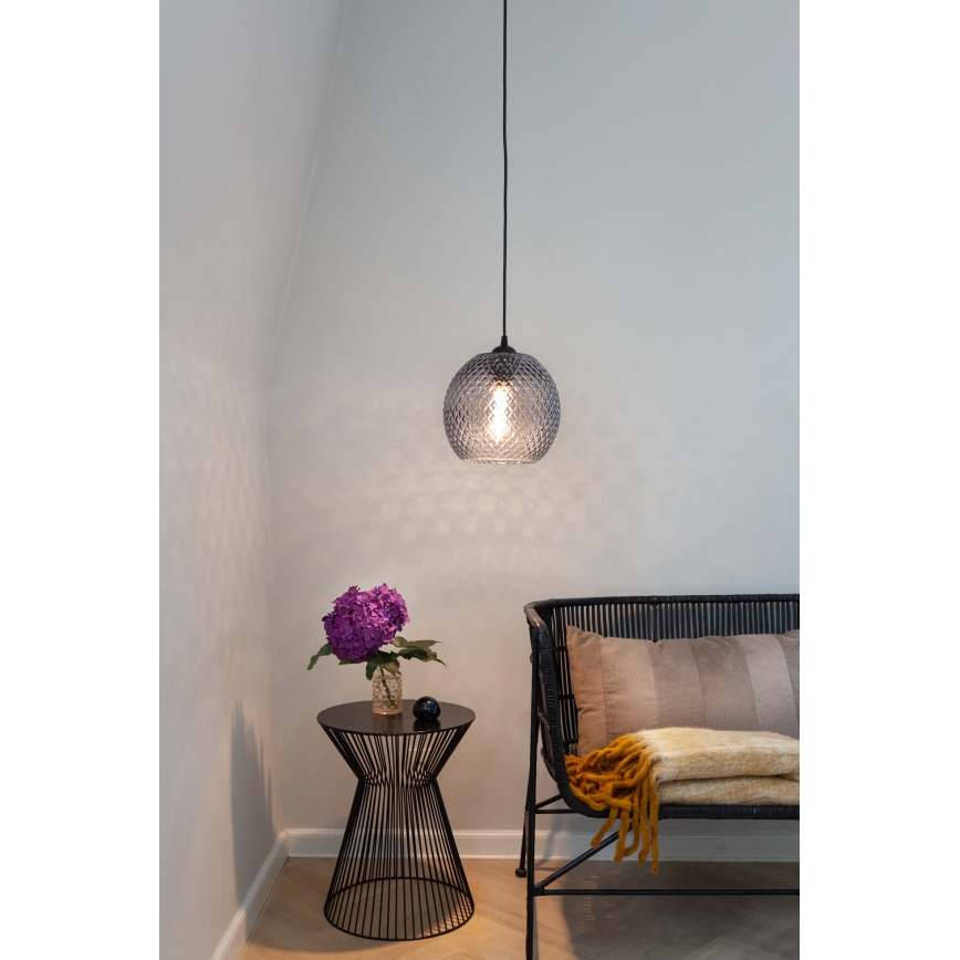 Halo Design 718443 - Suspension sur câble NOBB 1xE27/40W/230V Ø 22 cm, gris fumé
