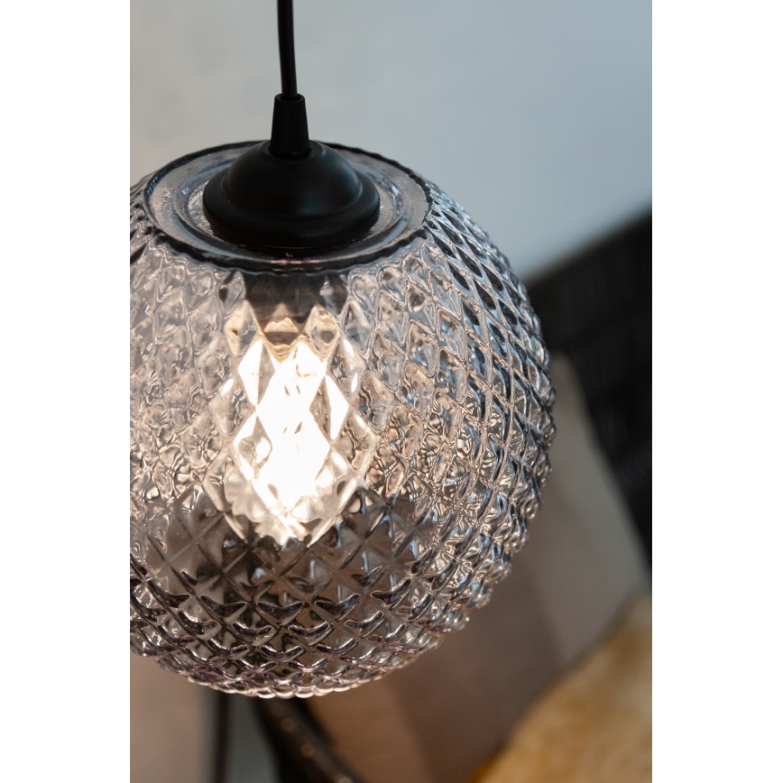 Halo Design 718443 - Suspension sur câble NOBB 1xE27/40W/230V Ø 22 cm, gris fumé