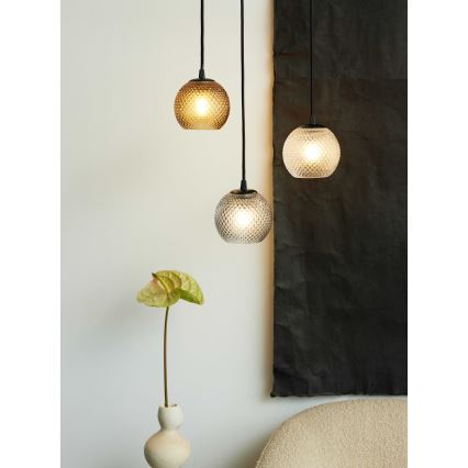 Halo Design 718443 - Suspension sur câble NOBB 1xE27/40W/230V Ø 22 cm, gris fumé