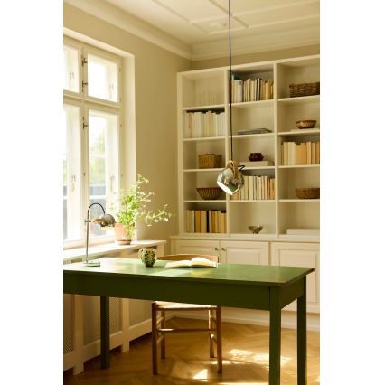 Halo Design 734443 - Suspension sur câble DC 1xE27/40W/230V Ø 18 cm chrome brillant/chêne
