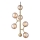 Halo Design 738861 - Suspension sur câble ATOM 6xG9/28W/230V diam. 30 cm laiton/beige fumé