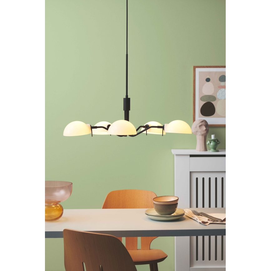 Halo Design 740369 - Suspension sur câble KJOBENHAVN 5xG9/28W/230V Ø 50 cm noire