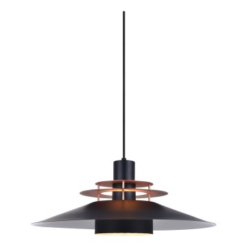 Halo Design 744503 - Suspension sur câble RIVOLI 1xE27/40W/230V Ø 50 cm noir/cuivré