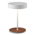 Halo Design 745760 - Lampe de table rechargeable à LED dimmable ON THE MOVE LED/2,5W/4000 mAh blanc/bois