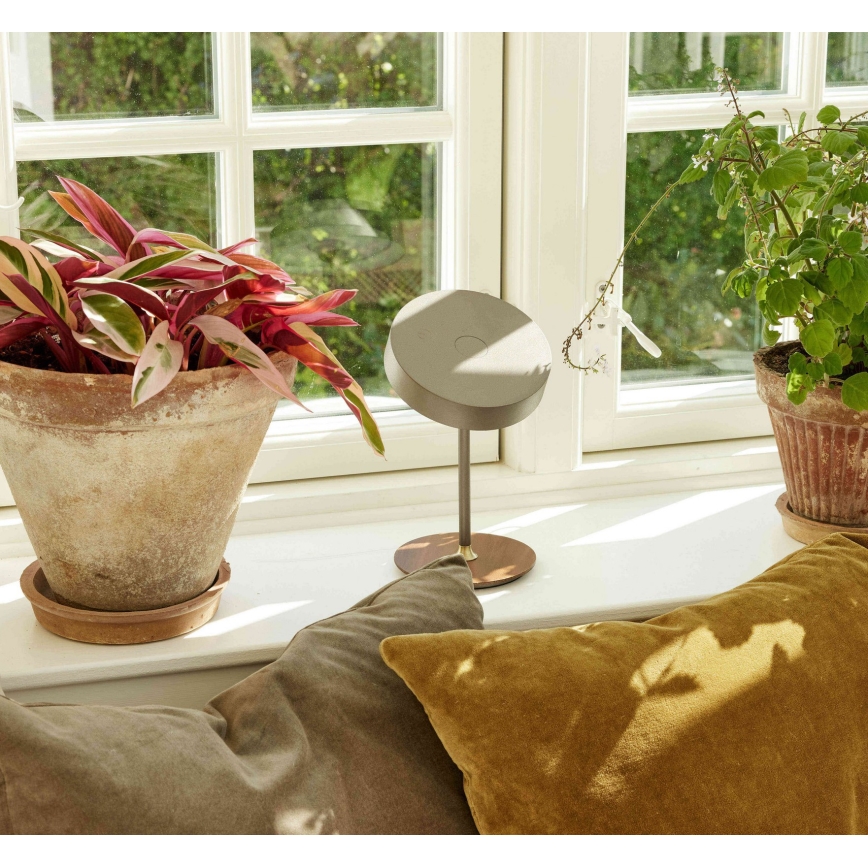 Halo Design 745760 - Lampe de table rechargeable à LED dimmable ON THE MOVE LED/2,5W/4000 mAh blanc/bois