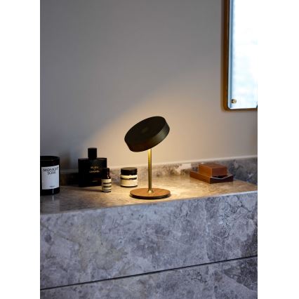 Halo Design 745784 - Lampe de table rechargeable LED à intensité variable ON THE MOVE LED/2,5W/4000 mAh laiton/bois