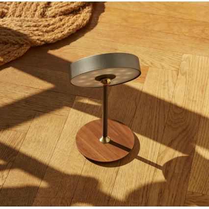 Halo Design 745791 - Lampe de table LED rechargeable et dimmable ON THE MOVE LED/2,5W/4000 mAh gris/bois