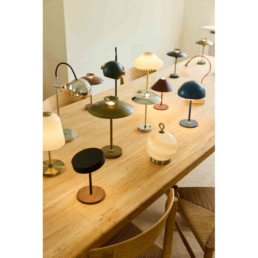 Halo Design 746125 - Lampe de table d'extérieur LED dimmable rechargeable MINI STEPP LED/1,8W/1600 mAh IP44 noire