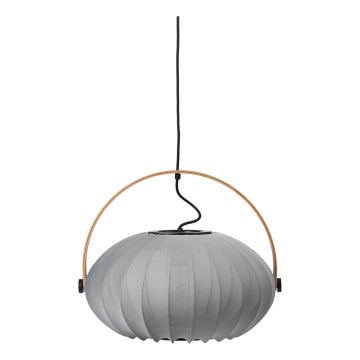Halo Design 746354 - Suspension sur câble DC 1xE27/40W/230V Ø 40 cm gris/chêne