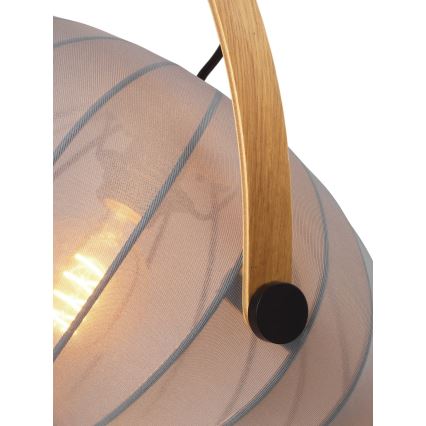 Halo Design 746354 - Suspension sur câble DC 1xE27/40W/230V Ø 40 cm gris/chêne