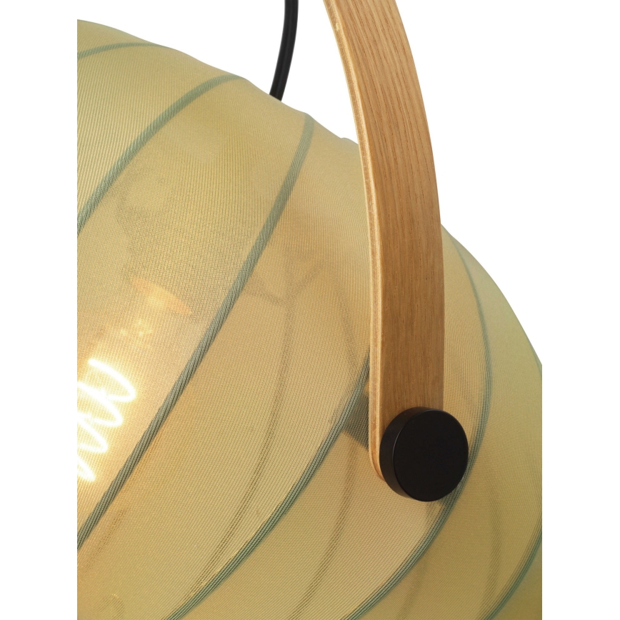 Halo Design 746361 - Suspension sur câble DC 1xE27/40W/230V Ø 40 cm vert/chêne