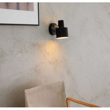 Halo Design 746880 - Applique murale orientable VOGUE 1xE27/40W/230V noir/laiton