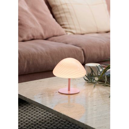 Halo Design 747047 - Lampe de table CANDY MINI MUSH 1xG9/25W/230V Ø 17 cm rose
