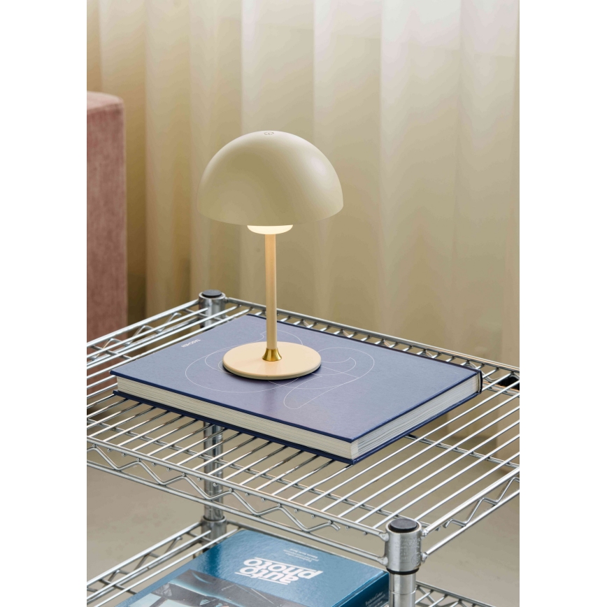 Halo Design 747597 - Lampe de table LED rechargeable dimmable MOON LIGHT LED/2,7W/2600 mAh crème