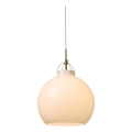Halo Design 748068 - Suspension sur câble TOSCANA 1xE27/40W/230V Ø 36 cm crème/laiton