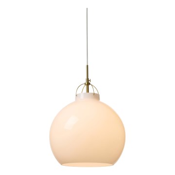 Halo Design 748068 - Suspension sur câble TOSCANA 1xE27/40W/230V Ø 36 cm crème/laiton