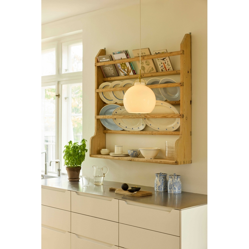 Halo Design 748068 - Suspension sur câble TOSCANA 1xE27/40W/230V Ø 36 cm crème/laiton