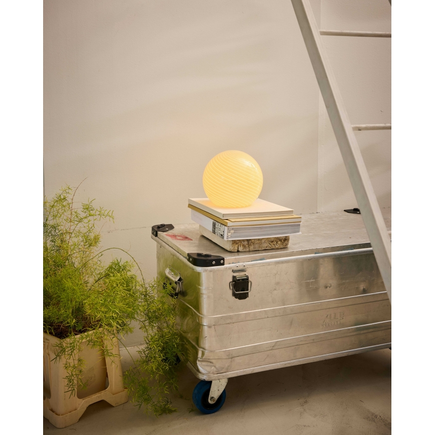 Halo Design 748808 - Lampe de table CANDY 1xE14/25W/230V Ø 20 cm beige