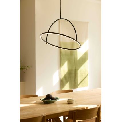 Halo Design 749546 - Suspension LED dimmable TILT sur câble, LED/40W/230V, Ø 60 cm, noire
