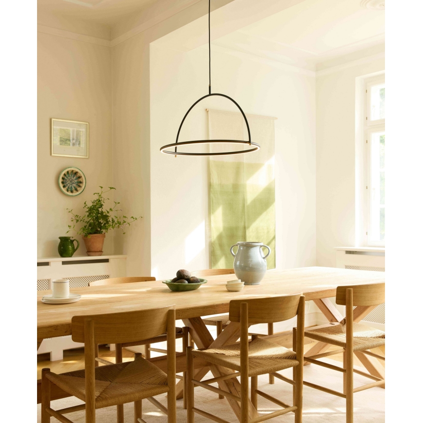 Halo Design 749546 - Suspension LED dimmable TILT sur câble, LED/40W/230V, Ø 60 cm, noire