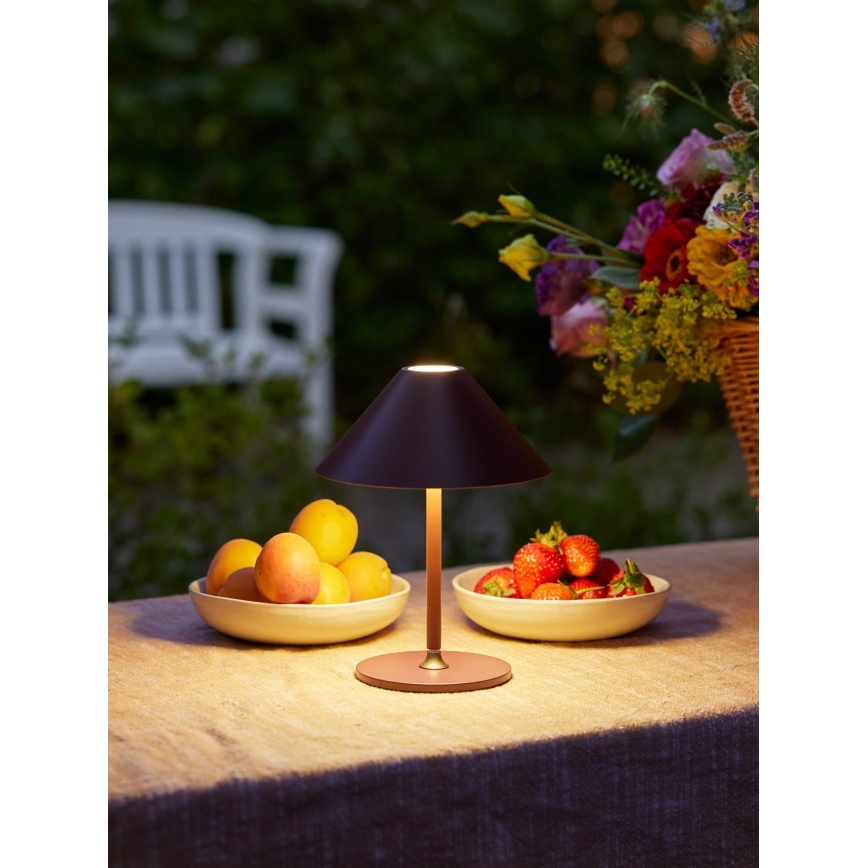 Halo Design 800834 - Lampe de table d'extérieur LED dimmable rechargeable HYGGE LED/3W/4000 mAh IP54 bordeaux