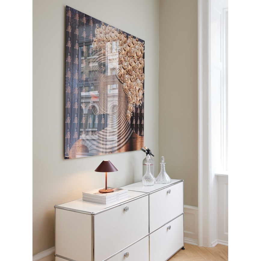 Halo Design 800834 - Lampe de table d'extérieur LED dimmable rechargeable HYGGE LED/3W/4000 mAh IP54 bordeaux