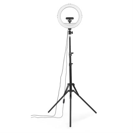 Hama - Ring light à intensité variable avec un trépied LED/10W/5V d. 30 cm + Télécommande