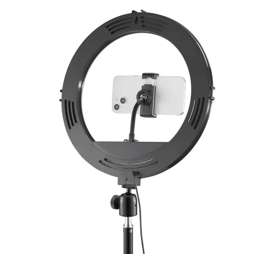 Hama - Ring light avec trépied LED/5,8W/5V d. 17 cm + Télécommande