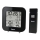 Hama - Station météo avec écran LCD et réveil 2xAA + 2xAAA noir