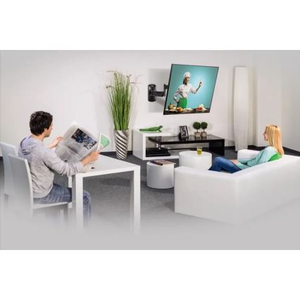 Hama - Support mural pour TV avec bras articulé 10-26" noir