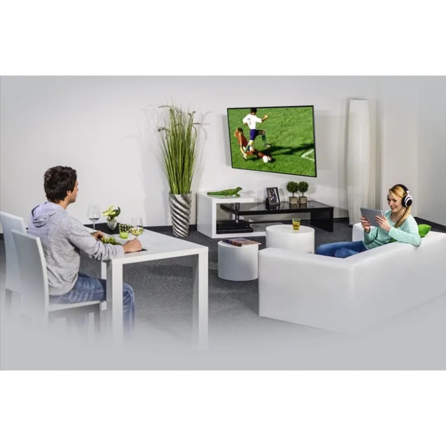 Hama - Support mural pour TV avec un bras articulé 19-48 noir
